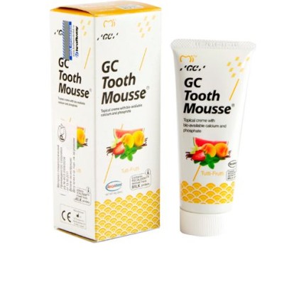 Тусс Мусс / Tooth Mousse (Тутти-Фрутти) - мусс для реминерализации и снижения чувствительности зубов (40г), GC Corporation, Япония