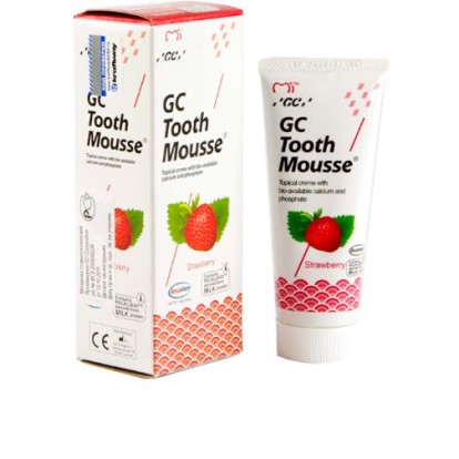 Тусс Мусс / Tooth Mousse (Клубника) - мусс для реминерализации и снижения чувствительности зубов (40г), GC Corporation, Япония